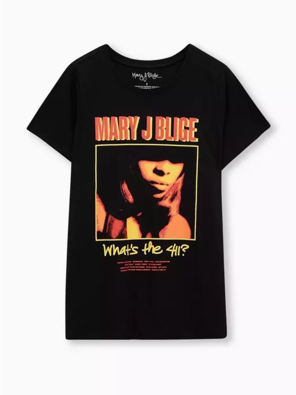 Torrid Classic Fit Crew Tee - Mary J Blige Black